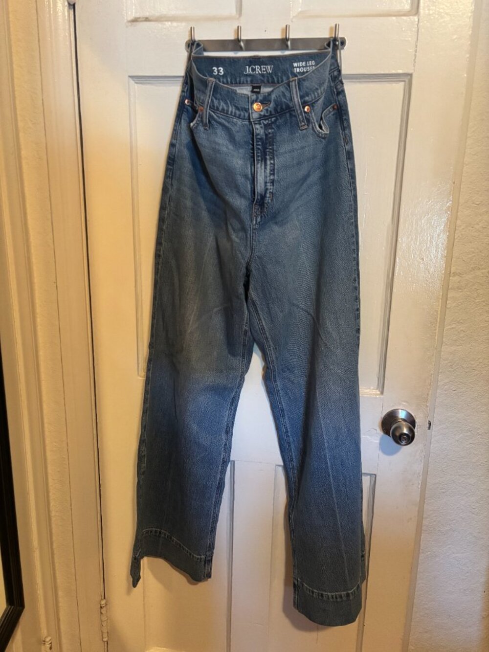 J.Crew Wide Leg Trouser Jeans - Picture 3 of 5